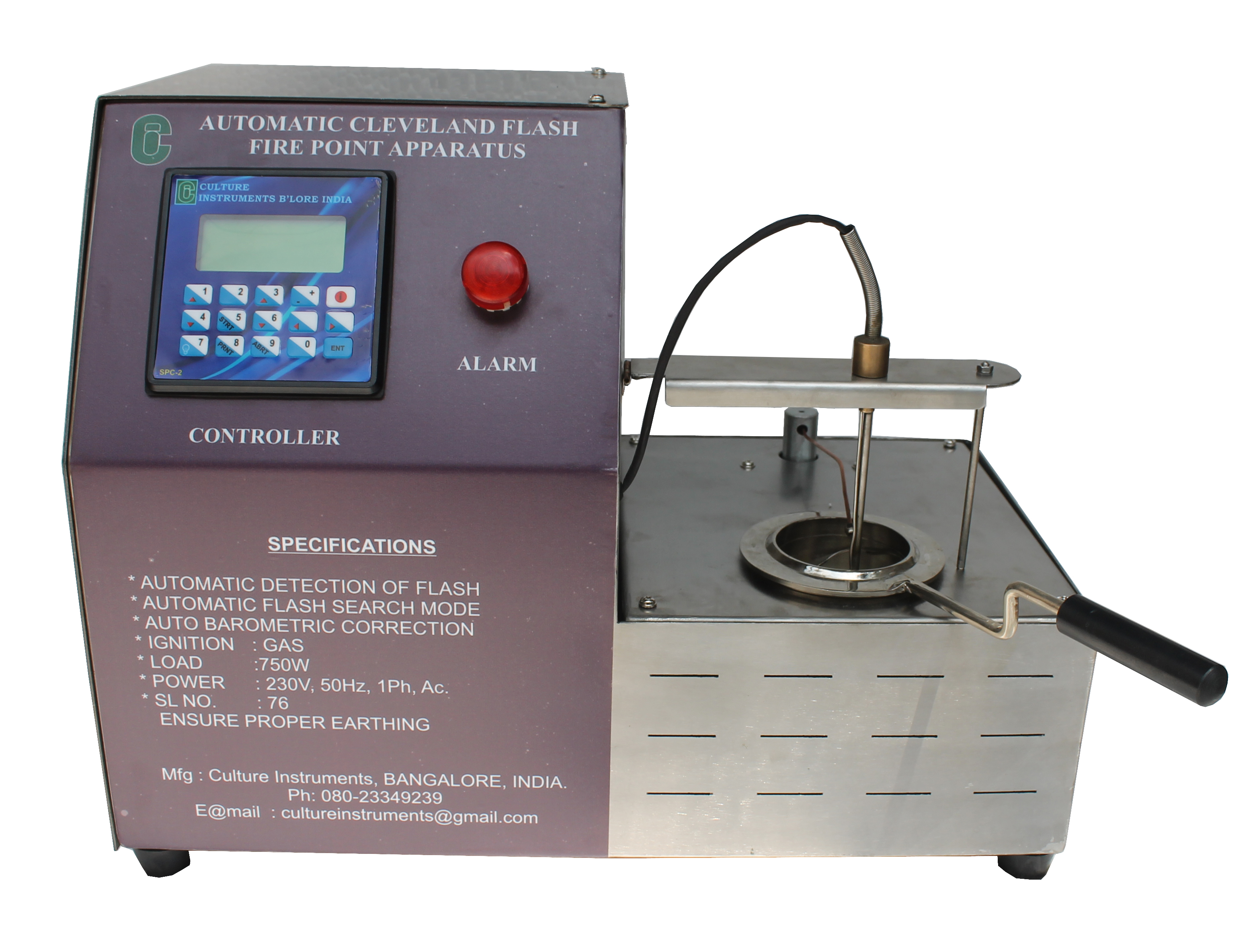 CLEVELAND FLASH POINT APPARATUS FULLY AUTOMATIC